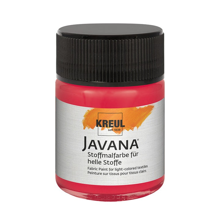Colore per tessuti chiari JAVANA 50 ml – Carmine Red