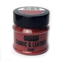 Colore per tessuto e pelle Pentart 50 ml – Glittering red