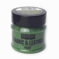 Colore per tessuto e pelle Pentart 50 ml – Glittering green