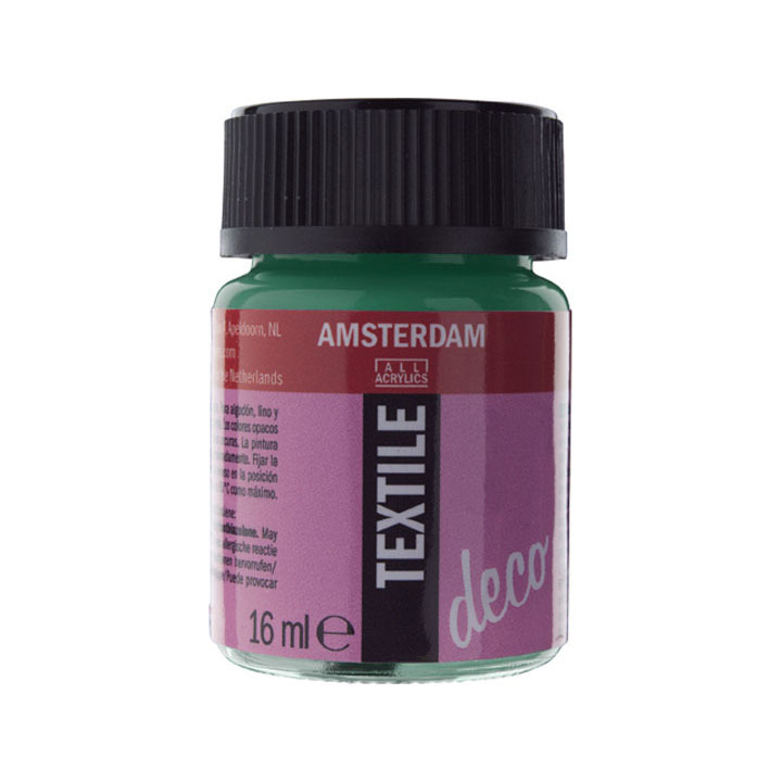 Colori per tessuti Amsterdam Textile Deco 16ml / 40 colori – turchese non trasparente-685