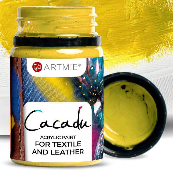 Vernici per tessuti e pelle ARTMIE CACADU 50 ml – 4 giallo base