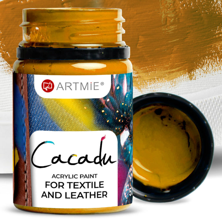 Vernici per tessuti e pelle ARTMIE CACADU 50 ml – 6 giallo ocra