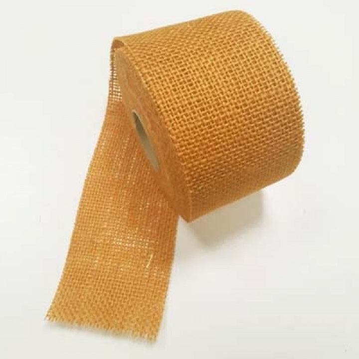 Nastro di iuta a colori 7 cm x 10 m – gold