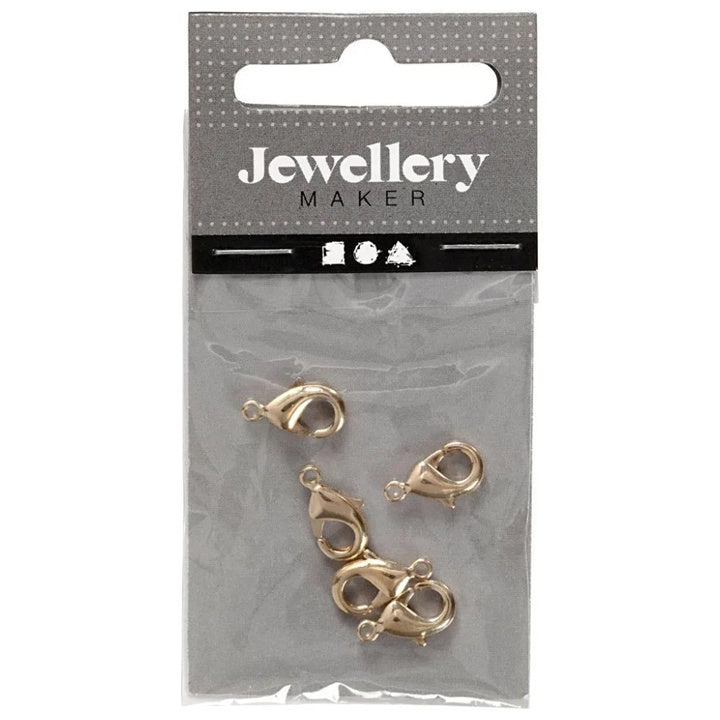 Fermagli per gioielli in oro, 10,1 mm, confezione da 5