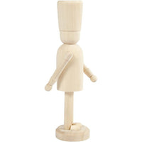 Figura in legno da decorare - Schiaccianoci 18 cm — immagine 1