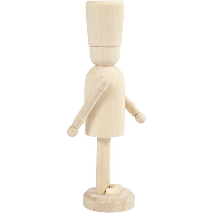 Figura in legno da decorare - Schiaccianoci 18 cm — immagine 1