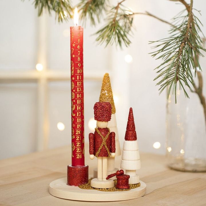Figura in legno da decorare - Schiaccianoci 18 cm — immagine 3