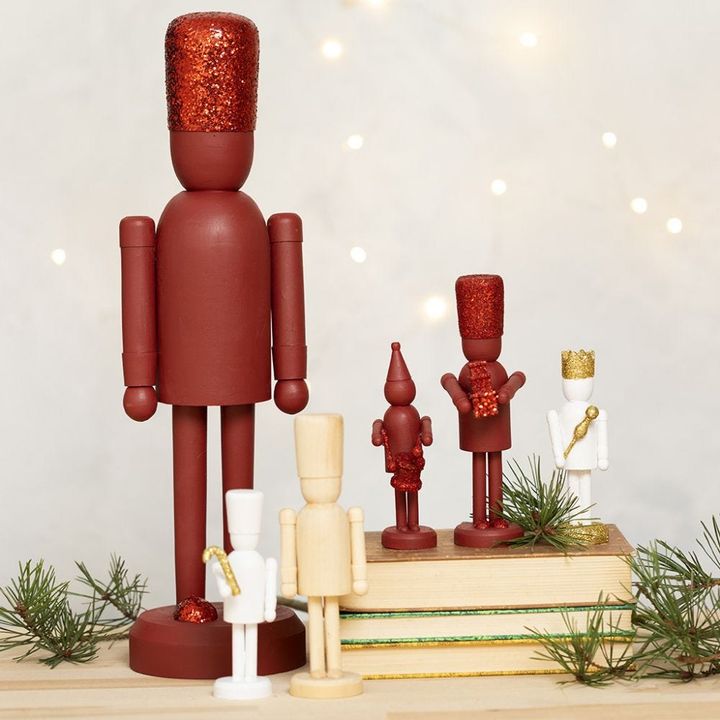 Figura in legno da decorare - Schiaccianoci 18 cm — immagine 4