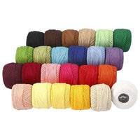 Filati per ricamo - set 24 x 20 gr