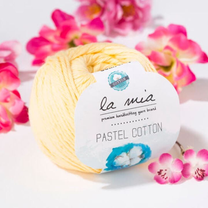 Filato di cotone La Mia Pastel 50 g – bianco