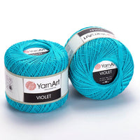 Filato di cotone YarnArt Violet 50 g | scegli un colore - 0008 turchese