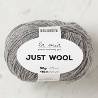 Filato per maglieria La Mia Just Wool – griggio