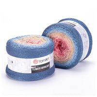 Filato per maglieria YarnArt Flowers Moonlight 260 g | scegli un colore
