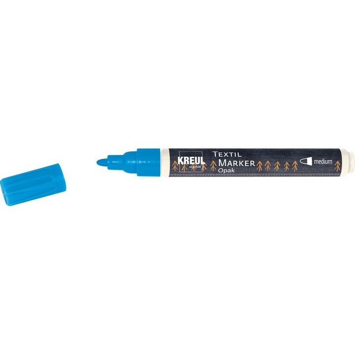 Pennarello per tessuti Kreul Opak medium – blu
