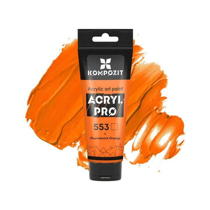 Vernice acrilica fluorescente ACRYL PRO ART Composite 75 ml – 553 arancione