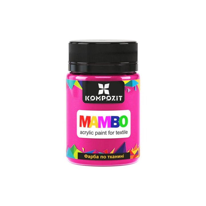 MAMBO Vernice fluorescente per tessuti e pelli 50 ml – 84 rosa fluo