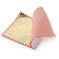 Foglie dell'oro vero 8x8 cm - 25 pezzi