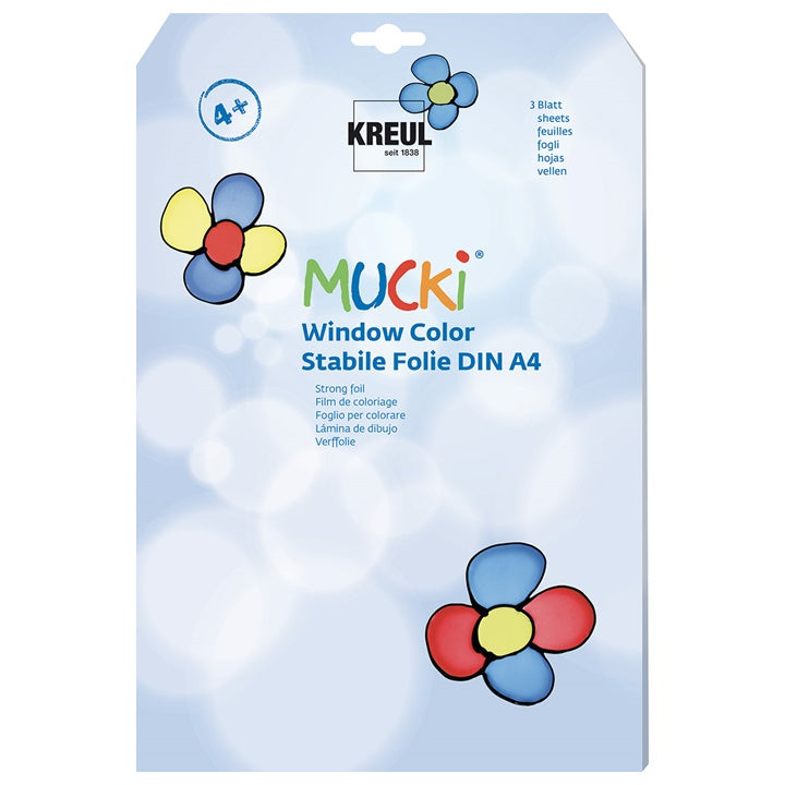 Foglio per colori vetro MUCKI KREUL - 3 foglie A4