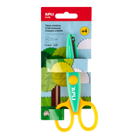 Forbici creative APLI 13,5 cm, punta arrotondata, simmetriche – onde