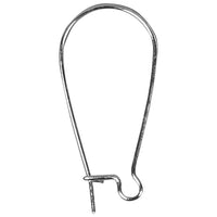 Ganci per orecchini in argento 25 mm, 6 pz.