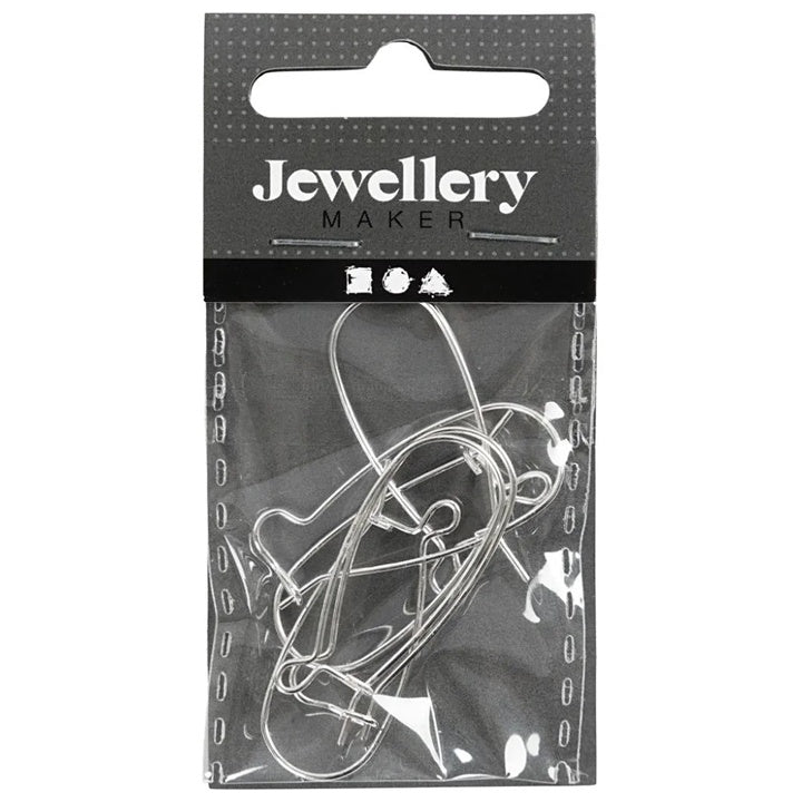 Ganci per orecchini in argento 25 mm, 6 pz.