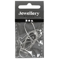 Ganci per orecchini in argento 25 mm, 6 pz.