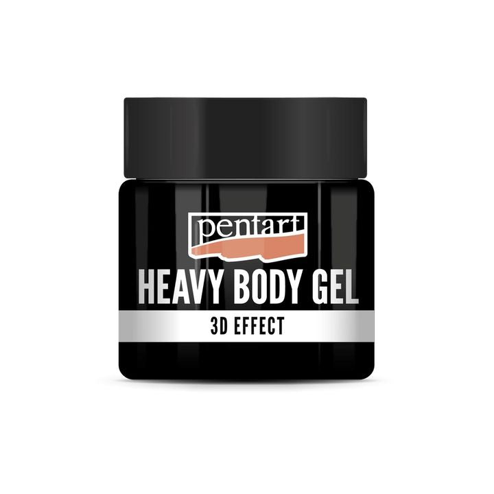 Gel corpo pesante nero lucido Pentart | Vari volumi