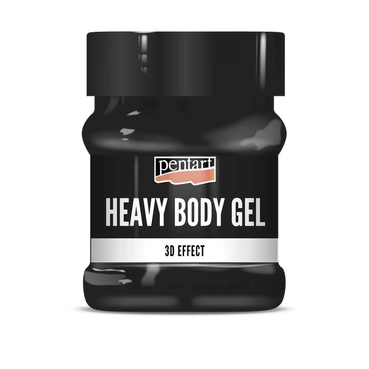 Gel corpo pesante nero lucido Pentart | Vari volumi
