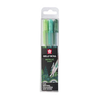 Penne gel Sakura Gelly Roll METALLIC - 3 pezzi – forest