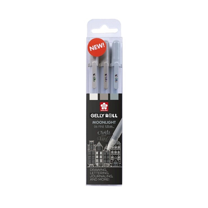 Penne gel Sakura Gelly Roll MOONLIGHT - 3 pezzi – urban