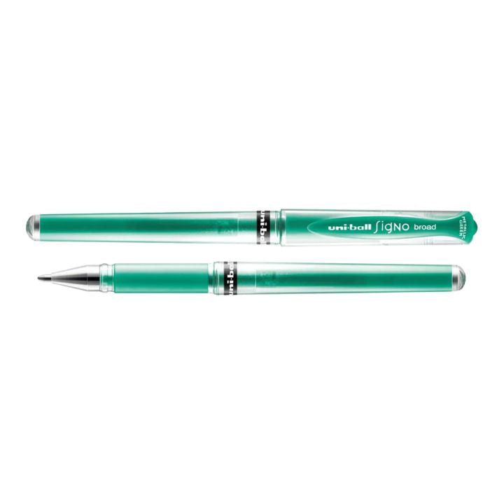 UNI SIGNO UM-153 Penna gel 1,0 mm – verde metallizzato