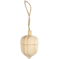 Ghianda in legno da decorare 4 cm