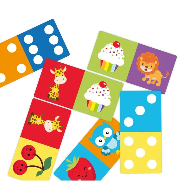 Gioco del domino a doppia faccia - 28 carte educative