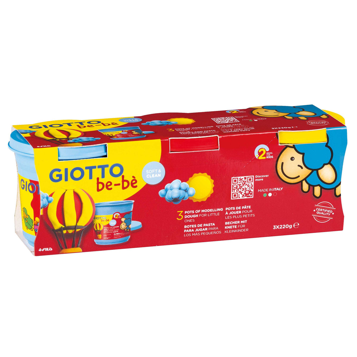 GIOTTO Be-Be pasta per modellare morbida 3 x 220 g