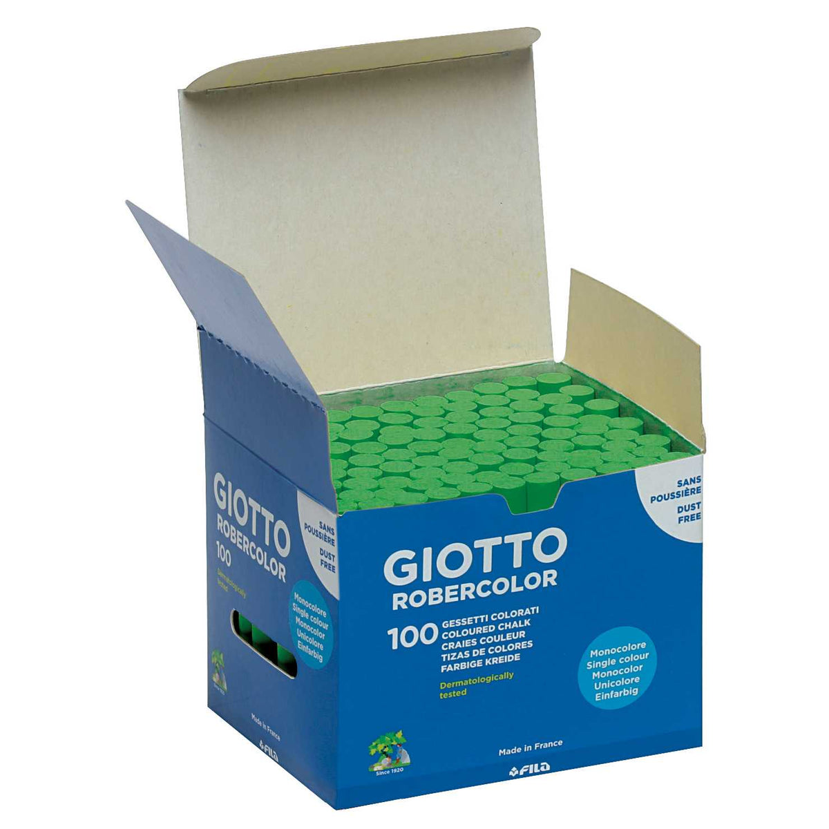 Gessi antipolvere GIOTTO Robercolor 100 pz – verde