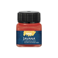 Javana Glitter Textile Paint 20ml – Rosso Rubino