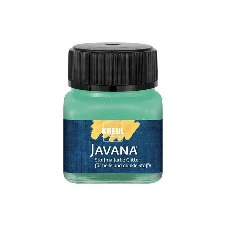 Javana Glitter Textile Paint 20ml – Smeraldo