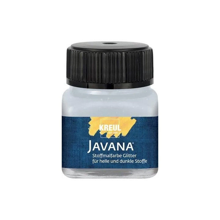 Javana Glitter Textile Paint 20ml – Argento