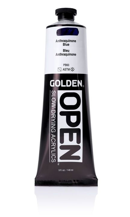 GOLDEN OPEN Vernice acrilica ad asciugatura lenta 148 ml – 7005 Blu antrachinone