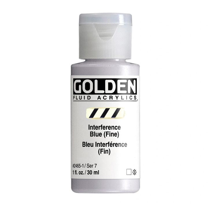 GOLDEN Vernice acrilica a interferenza fluida 30 ml – 2465 blu