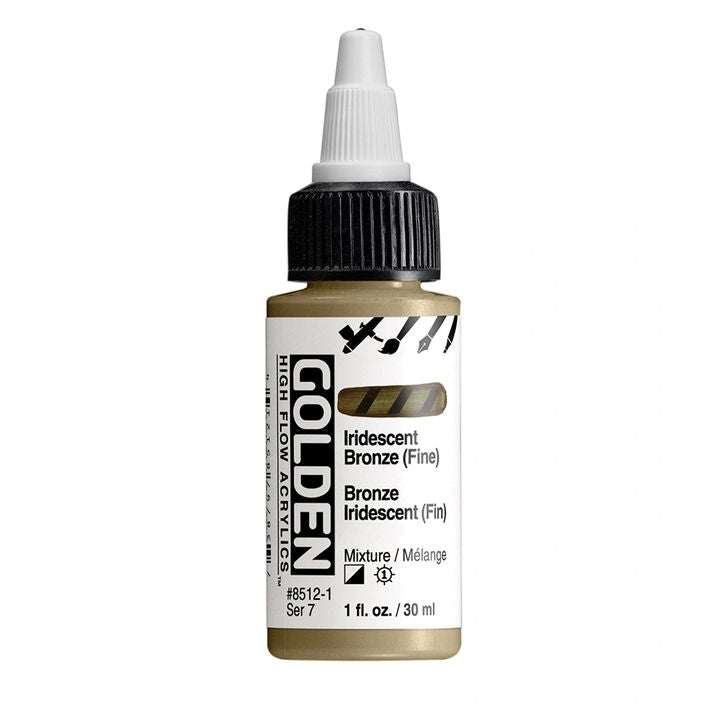 GOLDEN Vernice acrilica iridescente ad alto flusso 30 ml – 8511 Jasná Zlatá Jemná