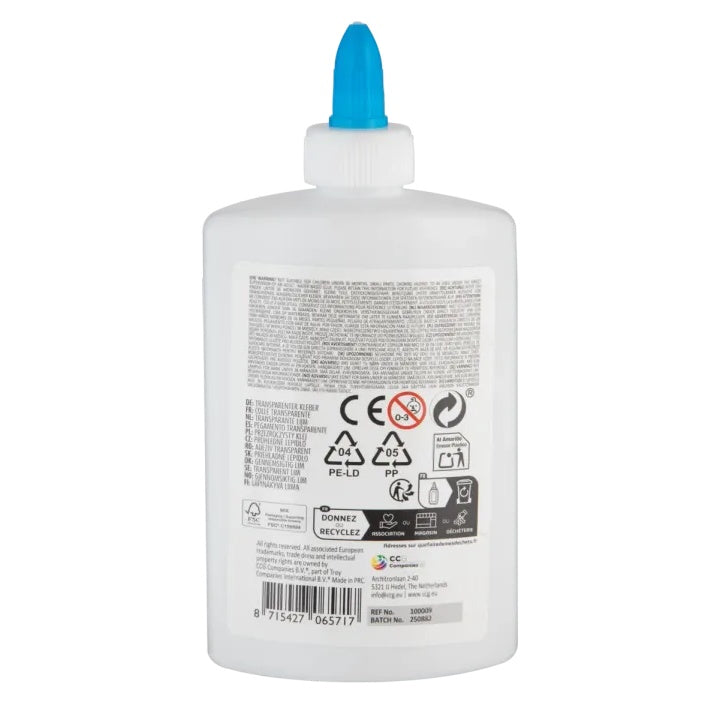 GRAFIX Colla trasparente per hobby - Adesivo trasparente per l'artigianato 250 ml