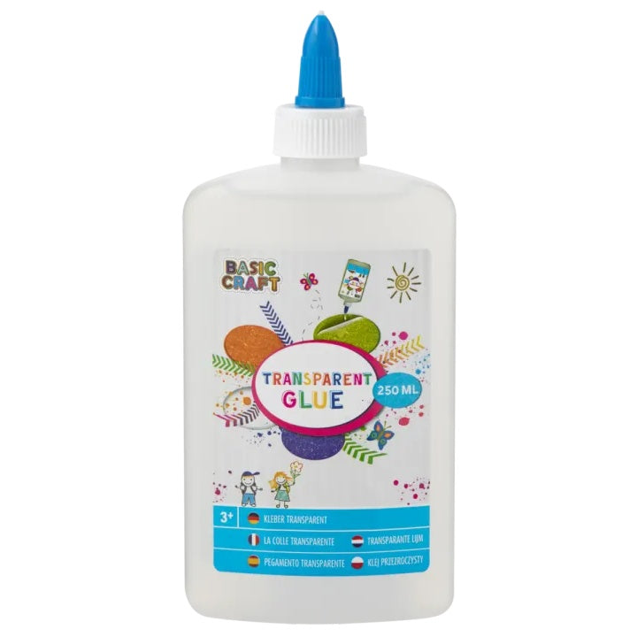 GRAFIX Colla trasparente per hobby - Adesivo trasparente per l'artigianato 250 ml