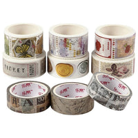 Grande set di nastri washi - 9 motivi
