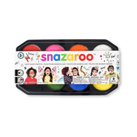 Grande tavolozza con colori professionali per viso