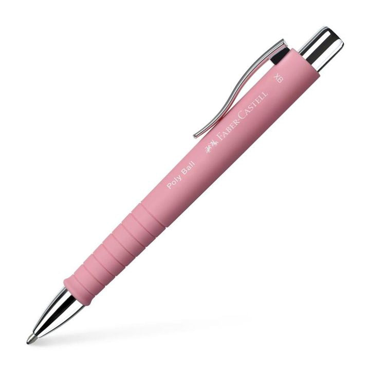 Penna a sfera Poly Ball XB con inchiostro blu – rosa antica