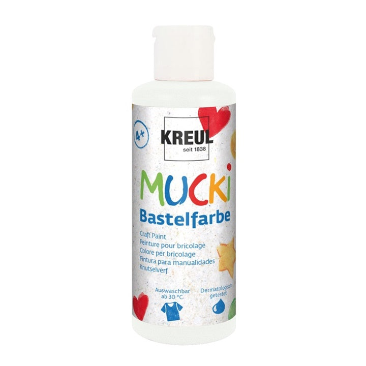 Hobby colori per I bambini MUCKI 80 ml – White