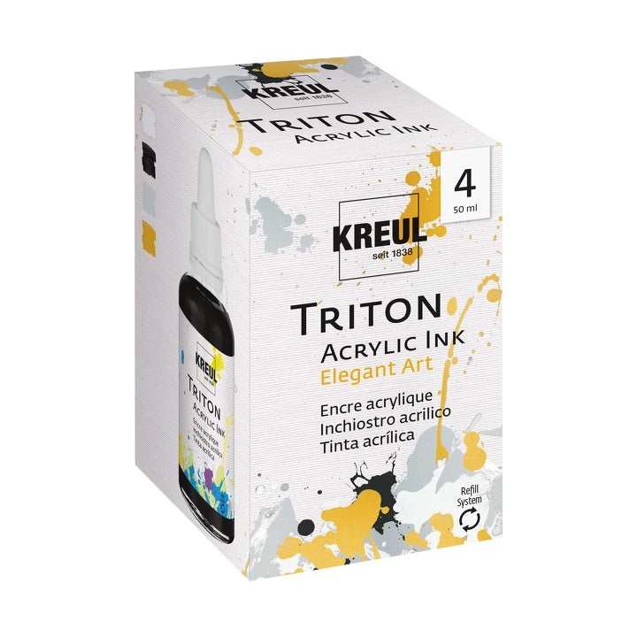 Inchiostro acrilico KREUL 50 ml - set da 4 pezzi