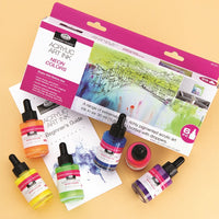 Inchiostro acrilico Royal & Langnickel colori neon 6 x 30 ml — immagine 6