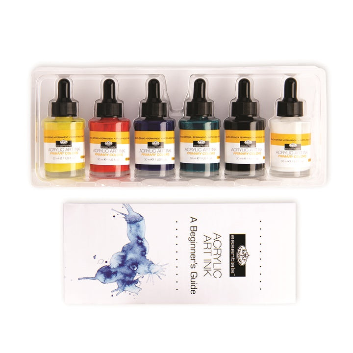 Inchiostro acrilico Royal & Langnickel colori primari 6 x 30 ml — immagine 1